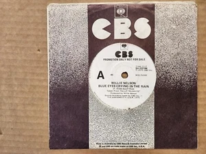 WILLIE NELSON - BANDERA/ BLUE EYES CRYING IN THE  RAIN-   PROMO Single near mint - Picture 1 of 2
