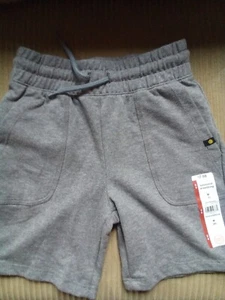 Jungen Shorts, Größe 6-7, Small, grau, French Terry mit Kordelzug, neu - Bild 1 von 4