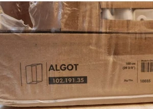 IKEA 102.191.35 Algot White Steel Frame Clothes Hanging Bar NEW!!! 4 Available - Picture 1 of 3