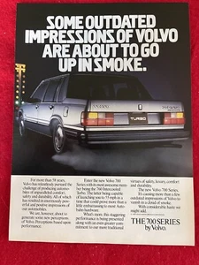 Pubblicità stampa Volvo 700 serie 1985 vintage 760 turbo intercooler - Foto 1 di 7