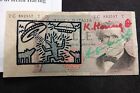 A. Warhol/K. Haring 1000 lirów znak banknotu, szkicowany, certyfikat, limitowany!