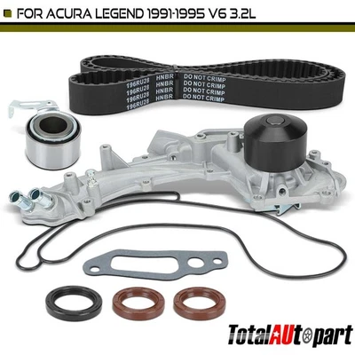 Kit de correa de distribución y bomba de agua de 6 piezas con junta para Acura Legend 1991-1995 V6 3,2 L Foto 1 de 4