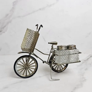 Vintage Metal Art Wire Bicycle salt and pepper shakers - Picture 1 of 10