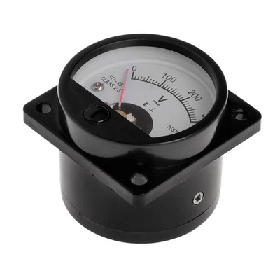 Voltmeter SO-45 AC 0-300V Round Analog Dial Panel Meter Voltmeter Gauge Black - Image 1 of 4