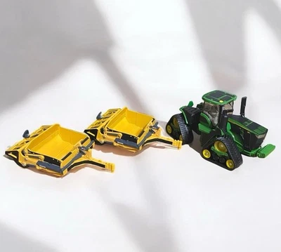 1/64 John Deere 9RX 590 with 1812DC Scraper Toy - Custom “Black-Out” Vinyl Wrap - Image 1 of 4