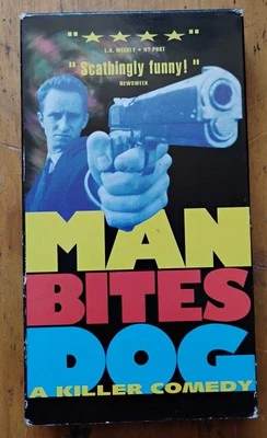 Man Bites Dogs A Killer Comedy VHS In French with Subtitles - Image 1 of 3