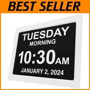 Day & Date Clock for Seniors with Large Display - Picture 1 of 9