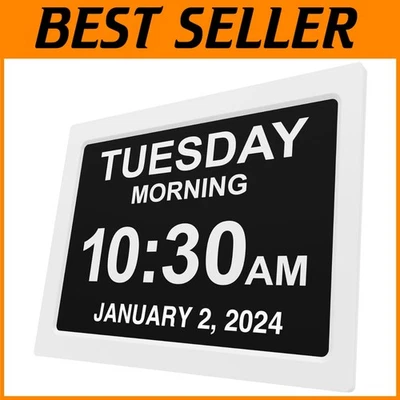 Day & Date Clock for Seniors with Large Display - Image 1 of 4