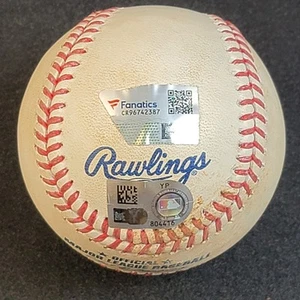 Game Used Baseball - JOEY MENESES - Nationals - 2 RBI Single - 4/21/24 with COA - Picture 1 of 8