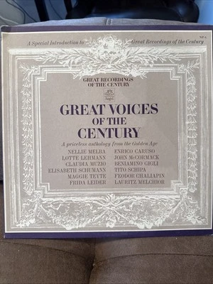 Various Great Voices Of The Century (Vinyl, 1964) Angel NP 4 VG+ LP Record Album - Image 1 of 2