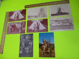 Vintage Wisconsin Postkarten, Indianer, Cedarburg, Dells, keine gestempelt - Bild 1 von 9