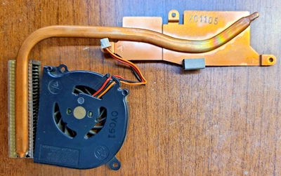 ORIGINAL FUJITSU LIFEBOOK P770 P701 P702 CPU HEATSINK & COOLING FAN 0Y091 Z01105 - Image 1 of 2