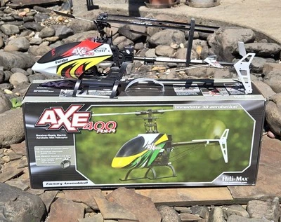Heli-Max AXE 400 Helicopter With Futaba R606FS Receiver.  - Image 1 of 4