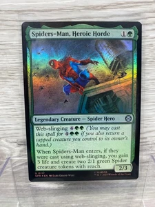 2025 Magic the Gathering Marvel Spider-Man Orda Eroica Foil quasi nuovo - Foto 1 di 2