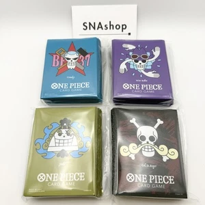 ONE PIECE Limited Card Sleeves Set of 4 Roger Robin Jinbe Franky Japan Import - Picture 1 of 2