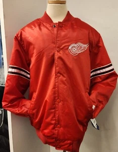 Starter NHL Pick & Roll Full-Snap Satin Jacket - Detroit Red Wings - Picture 1 of 2