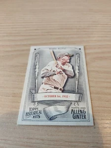2021 TOPPS ALLEN AND GINTER BABE RUTH HISTORICAL HITS INSERT#HH-4 - Picture 1 of 2