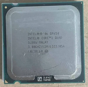 Intel Q9650 Core 2 Quad - 3 Ghz Quad Core L2=12MB Socket 775 1333FSB - Picture 1 of 2
