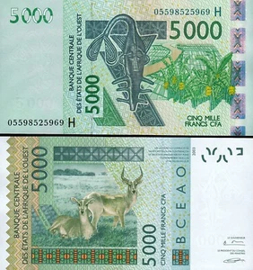 West Africa State, NIGER 5000 Francs (2003), 2005, UNC, P-617Hc, S-33 - Picture 1 of 3