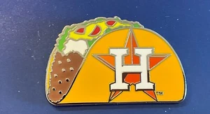 Houston Astros Logo Taco Collector Pin - Picture 1 of 1