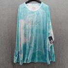 Huk Fishing Shirt Mens XXL Blue Ocean Graphic Long Sleeve Tee UPF 50+