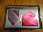 Apt 9 Polyester Necktie Tie Bar Pocket Square Gift Set Sr40 New