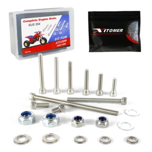 Fit For HONDA ATC250R 1985-1986 Stainless Steel Engine Bolt And Screws Kit - Foto 1 di 10