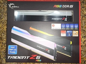 G.SKILL Trident Z5 RGB 32GB (2 x 16GB) 7600 MT/s DDR5 *CL36* INTEL *APRIL 2025* - Picture 1 of 6