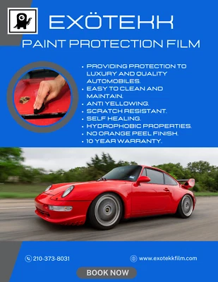 Exötekk 8.5mm PPF paint protection film *HIGH TACK* TPU Nano Ceramic Top coat  - Image 1 of 4