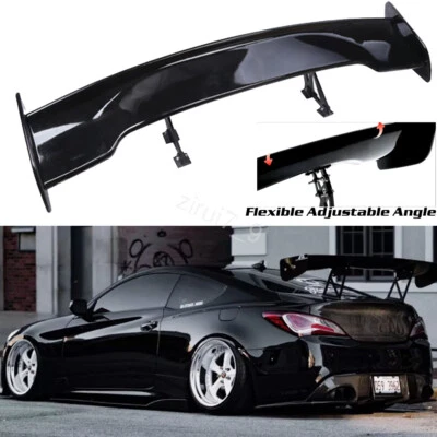 Gloss Black GT Rear Trunk Lip Spoiler Wing For Hyundai Genesis Coupe 2009-2016 - Imagem 1 de 4