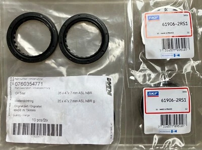 KTM EXC/EXCF/SX/SXF 125,200,250,300,350,400,450,500,525 Kit cojinete rueda delantera Foto 1 de 3