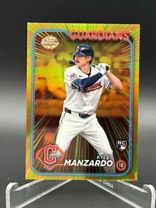 Kyle Manzardo 2024 Topps Chrome Update Radiating Rookies Insert RR-25 BD6 - Picture 1 of 2