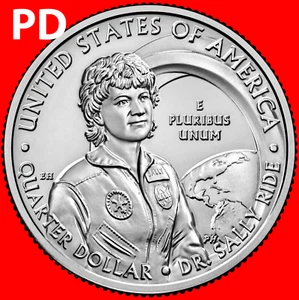 2022 P&D DR. SALLY RIDE AMERICAN WOMEN TWO UNCIRCULATED QUARTER SET FROM ROLL - Picture 1 of 3