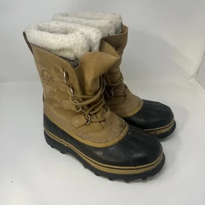 Sorel Caribou womens winter boots size 9 Lace Fur NL1005-280 - Picture 1 of 11