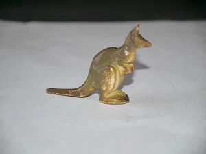 FIGURINE CLAIRET ANIMAUX ZOO KANGOUROU GRIS MARRON - Imagen 1 de 2