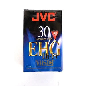 JVC TC-30 Compact VHS-C Hi-Fi EHG Blank Camcorder Tape 30 Min SP / 90 Min EP - Picture 1 of 4
