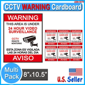 Paquete de 1 5 10 20 50 cámaras CCTV videovigilancia señal de advertencia alerta  - Imagen 1 de 5