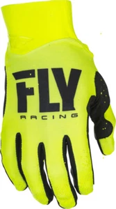 Fly Racing Pro Lite Hi Vis Yellow MX Off Road Gloves Men's Sizes XL, 2X, & 3X - Foto 1 di 2