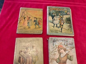 A LOT OF 4 Antique Children’s Books 1887-1888-1889 - Picture 1 of 12