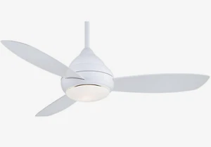Minka F476L-WH Concept I Wet White 52" Outdoor Ceiling Fan Wall Control NEW - Picture 1 of 12