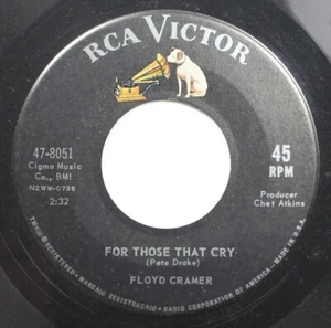 Country 45 Floyd Cramer - For Those That Cry / Hot Pepper On Rca Victor - Picture 1 of 2