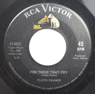 Country 45 Floyd Cramer - For Those That Cry / Hot Pepper On Rca Victor - Image 1 of 2