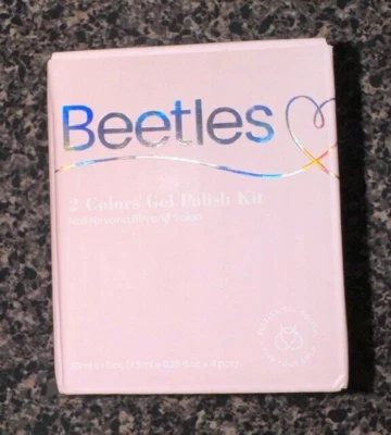 * ЖУКИ * ГЕЛЬ ЛАК ' 2 ЦВЕТА НАБОР ' ЧЕРНЫЙ/БЕЛЫЙ/ВЕРХНЕЕ ПАЛЬТО/ОСНОВАНИЕ ПАЛЬТО' - Изображение 1 из 2