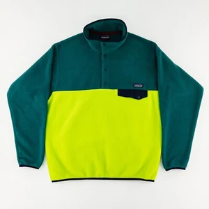 Patagonia Para Hombres Grande LW Synchilla Snap-T Polar Pullover Suéter Chaqueta Peppergr - Imagen 1 de 10
