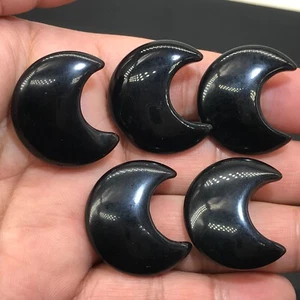 5 piezas Obsidiana Natural Cuarzo Luna Cristal Calavera Reiki Gemas Curativas - Imagen 1 de 8