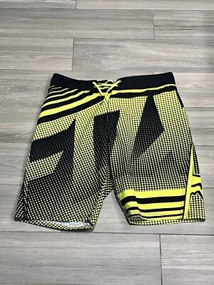 Pantalones cortos Fox Racing para hombre talla 32 negros amarillos estampados por todas partes Foto 1 de 4