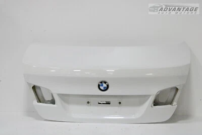 2011-2016 BMW 535I F10 REAR TRUNK DECK LID TAILGATE HATCH W/ EMBLEM WHITE OEM - Image 1 of 4