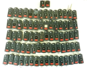 Lot 75 OEM MAZDA flip keys keyless entry remote fobs BGBX1T478SKE12501 KPU41788 - Picture 1 of 2