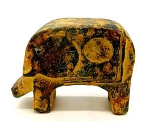 Vintage Unique Cast Iron Metal Bronze Hand Crafted 10" Elephant Statue - Picture 1 of 9