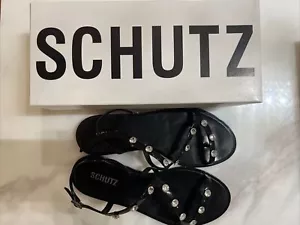 Schutz Sandalia Injetada Bria Black Size 9 US Model# S21143003003 - Picture 1 of 4